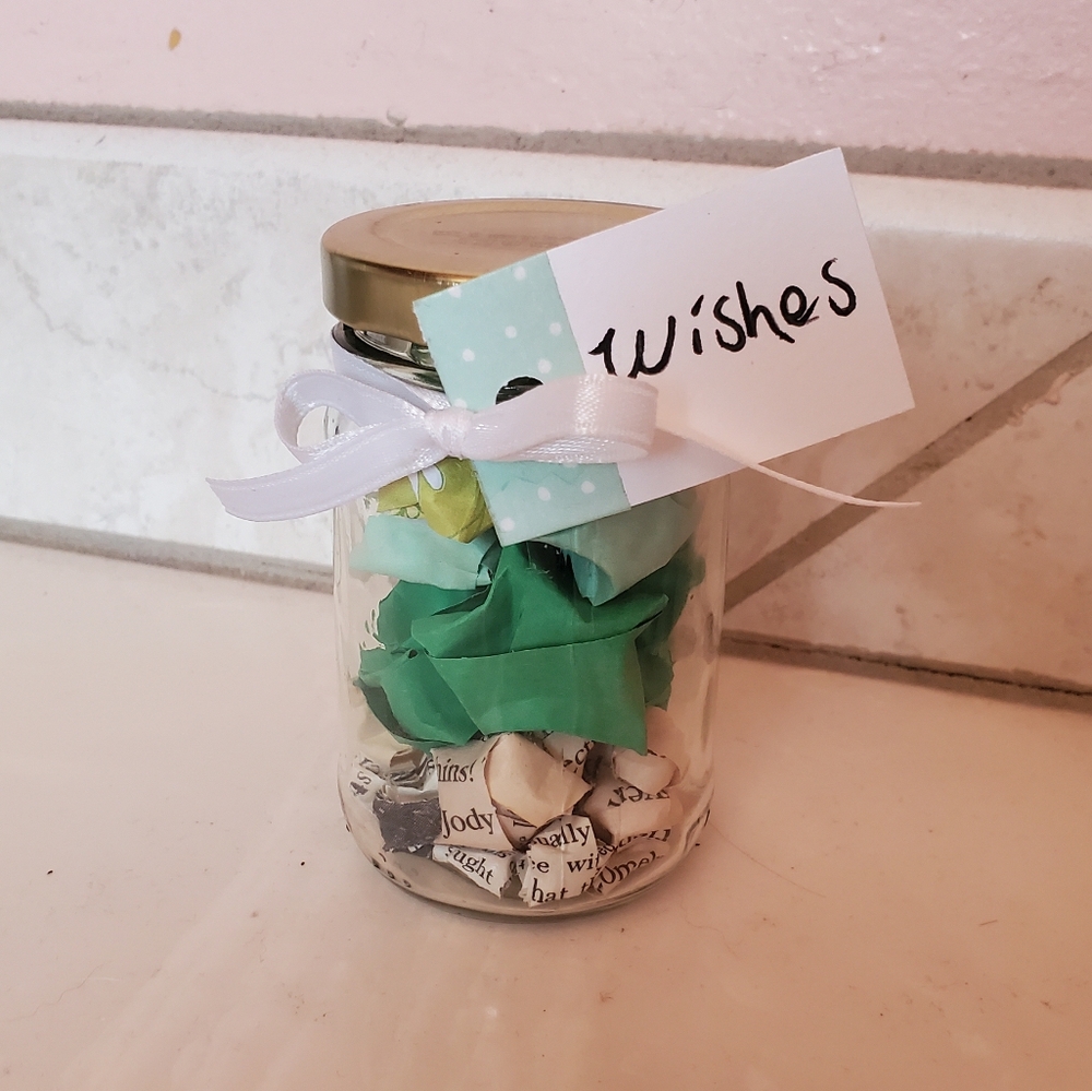 Jar of wishes origami stars